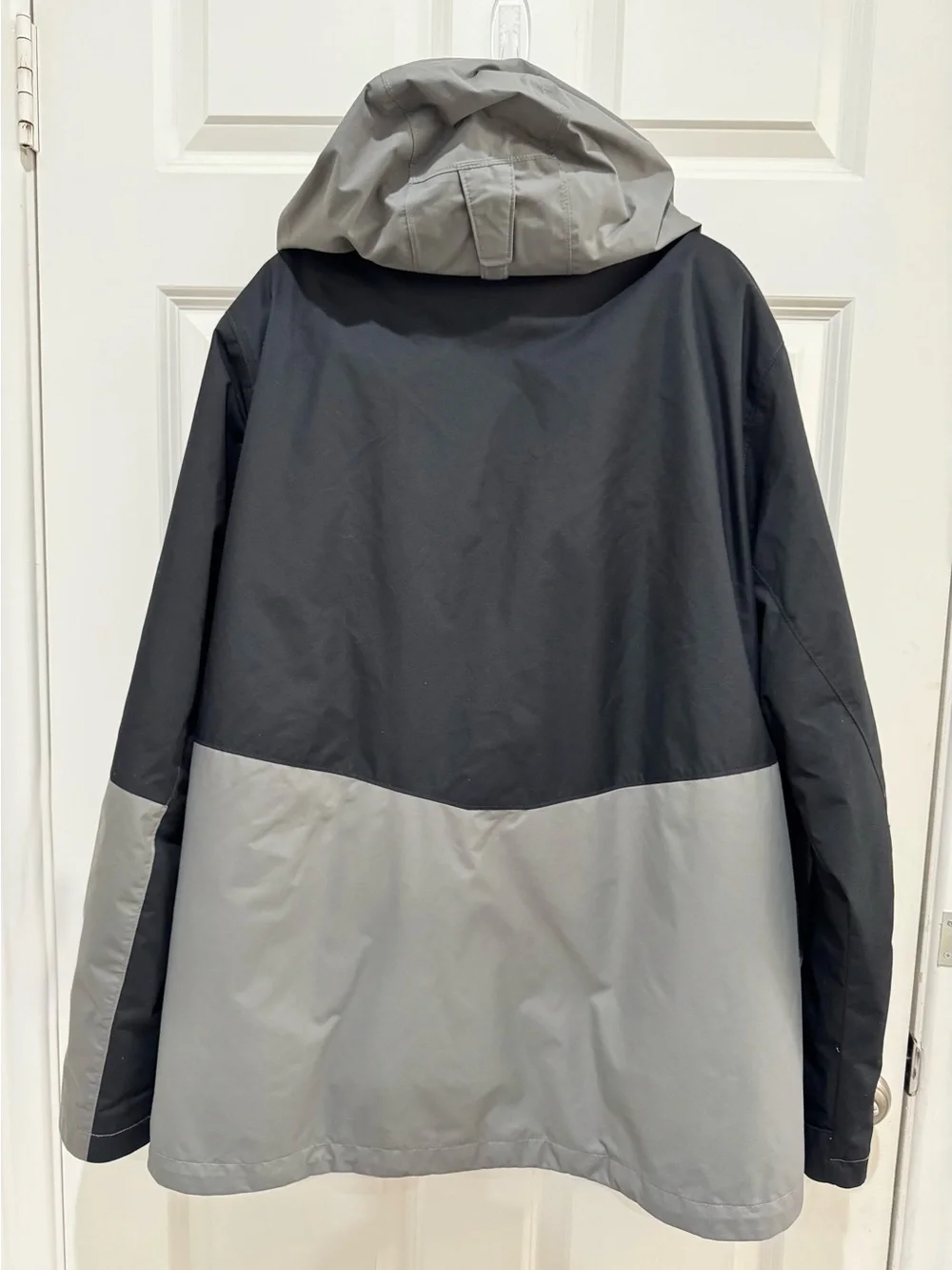Columbia Men’s Gray/Black Waterproof Insulated Hooded Jacket Coat Omni-Tech Sz L
